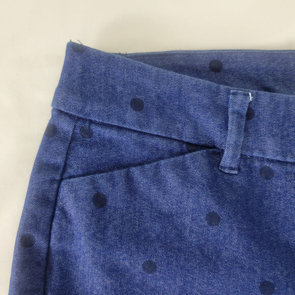 Old Navy Womens Jeans 2 Blue Low Rise Pixie Ankle Polka Dot Denim W28 x L25 - Picture 12 of 15